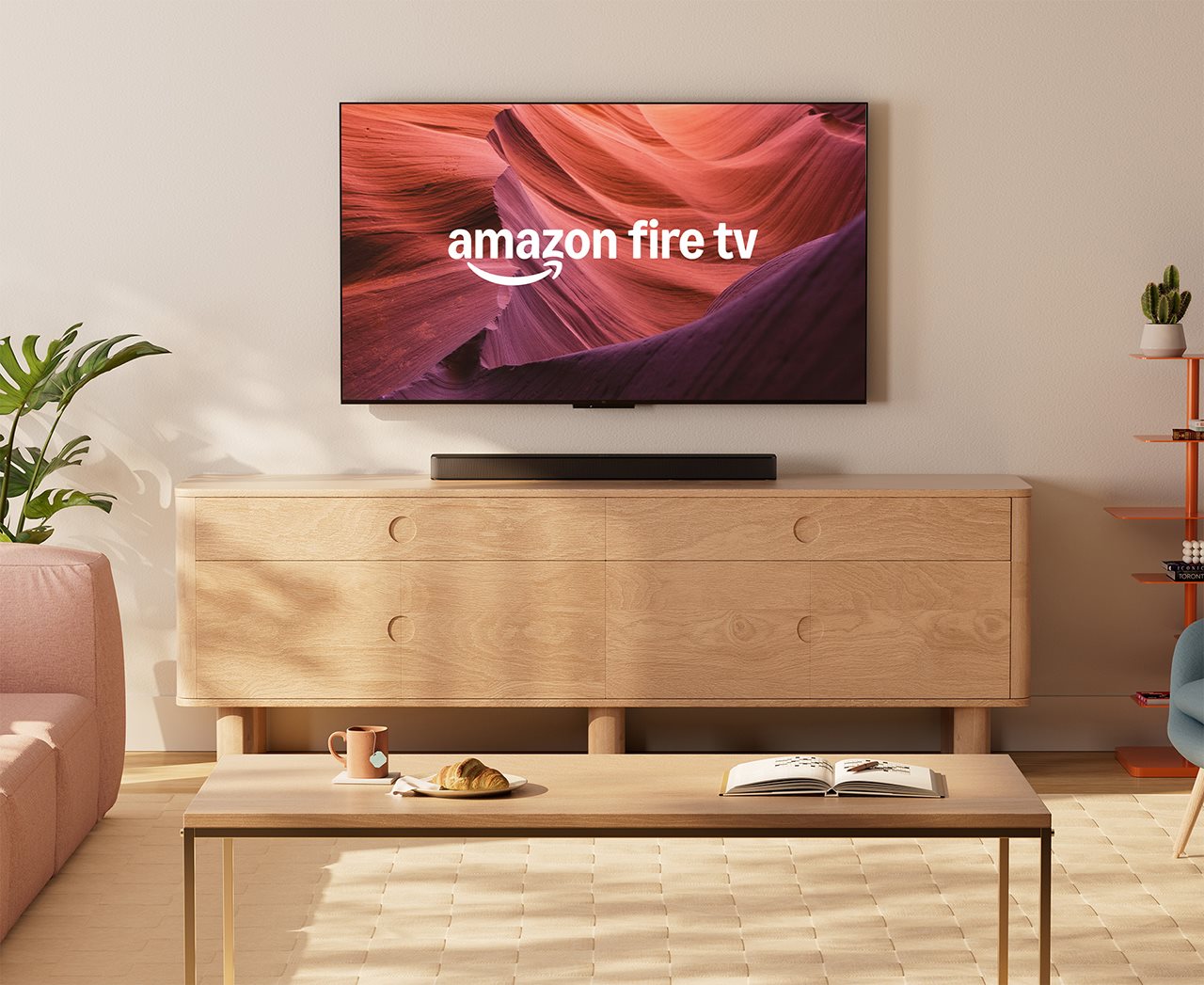 Amazon fire tv in livingroom