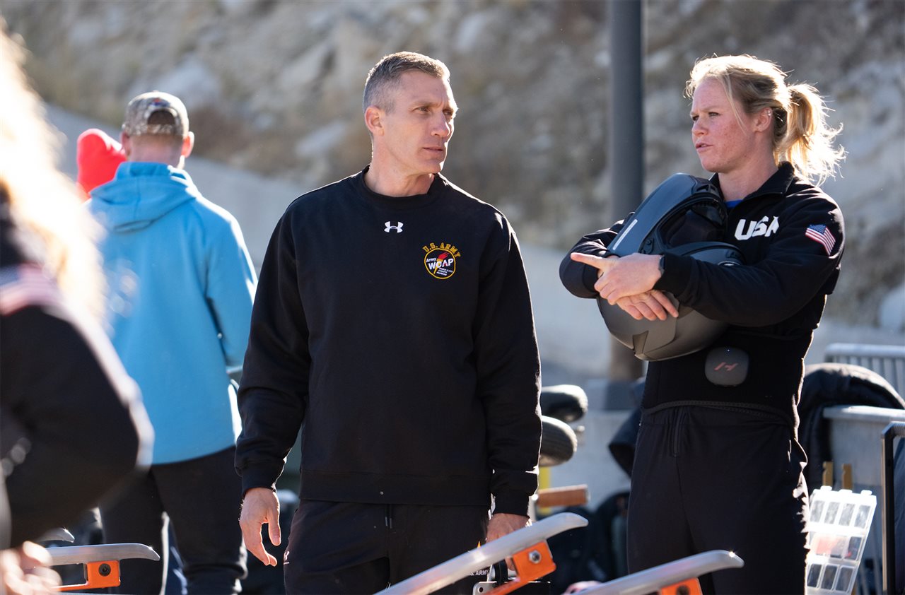 Three-time competitor and silver medalist, Lt. Col. Chris Fogt, is using his competition and Army experience to train the next generation ofgeneration of athletes as head coach of the U.S. bobsled team.