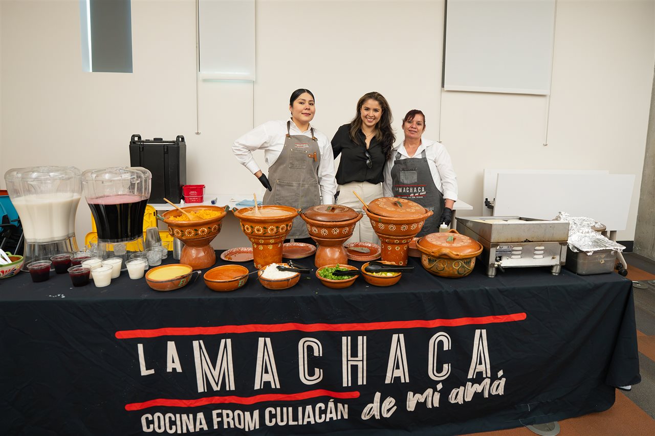 Workers of LaMachca Kitchen at an event.